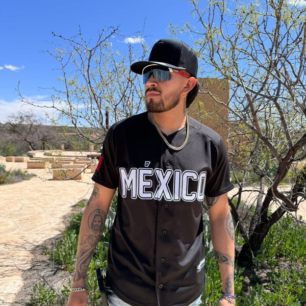 Black/White MEXICO Jersey - BeisbolMXShop