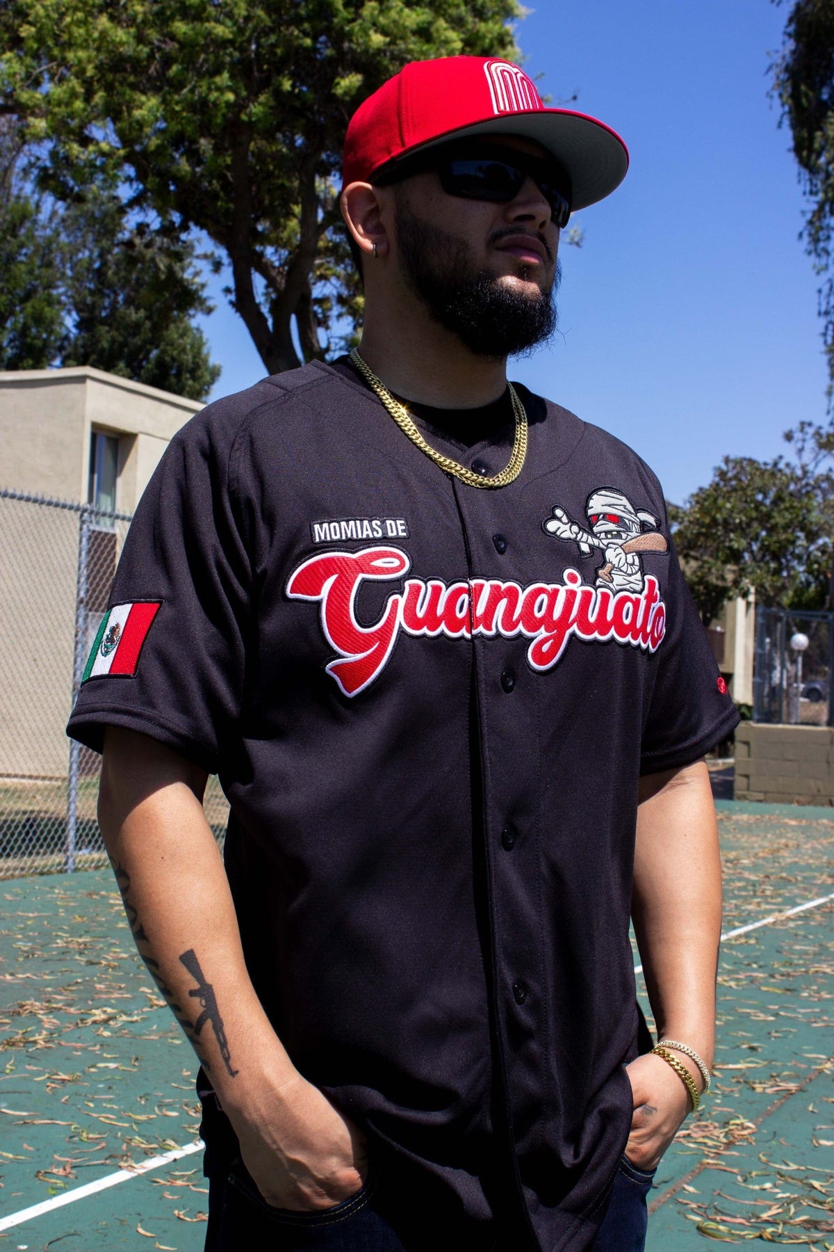 ((BLK/RED)) momias Guanajuato 2024 Jersey - BeisbolMXShop