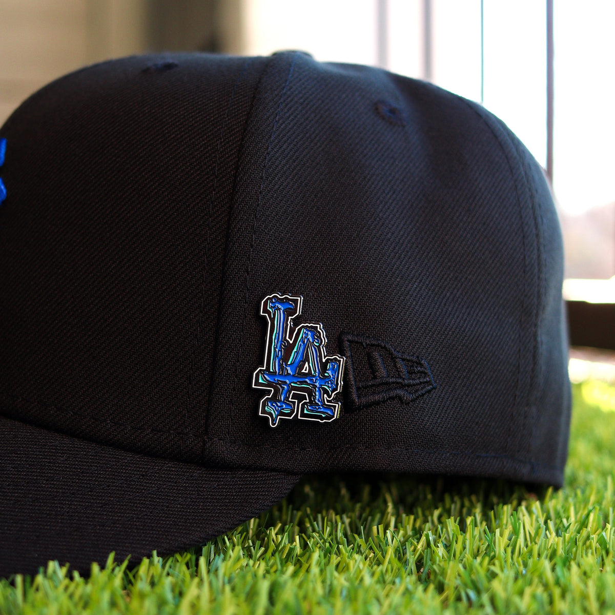 Blue drippy LA pin - BeisbolMXShop