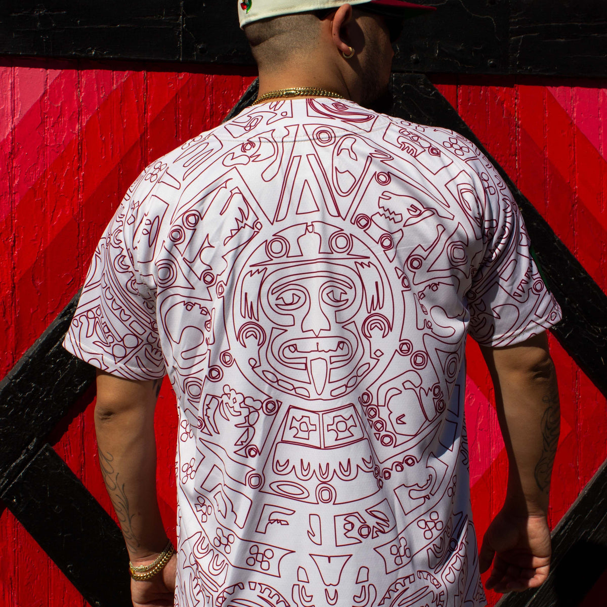 (BURGENDY) Aztec Mexico - BeisbolMXShop