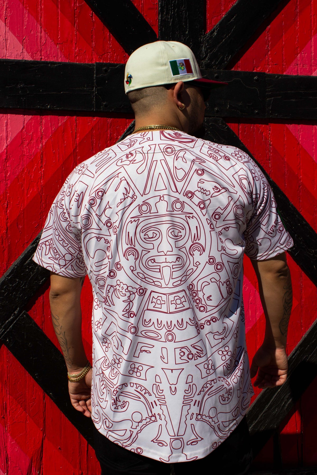 (BURGENDY) Aztec Mexico - BeisbolMXShop