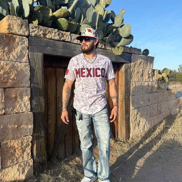 (BURGENDY) Aztec Mexico - BeisbolMXShop