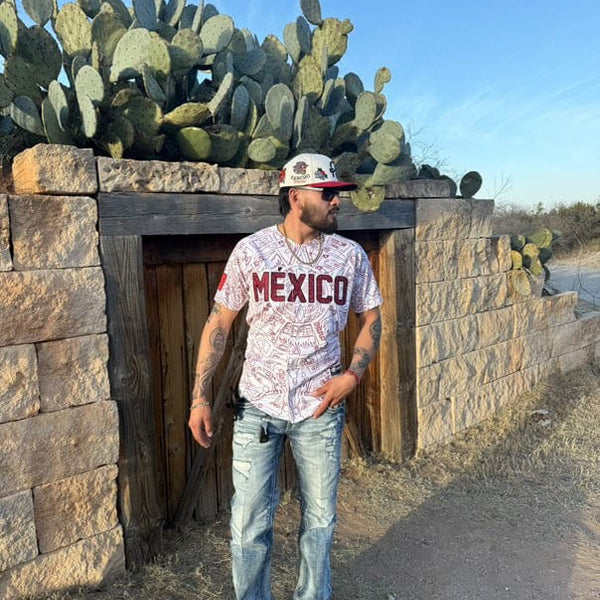 (BURGENDY) Aztec Mexico - BeisbolMXShop