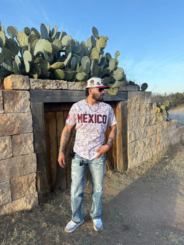 (BURGENDY) Aztec Mexico - BeisbolMXShop