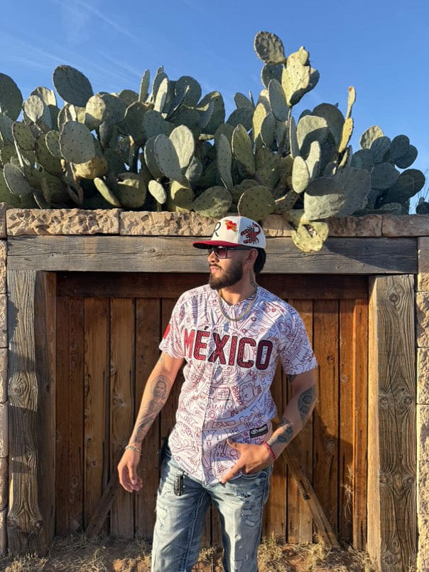 (BURGENDY) Aztec Mexico - BeisbolMXShop