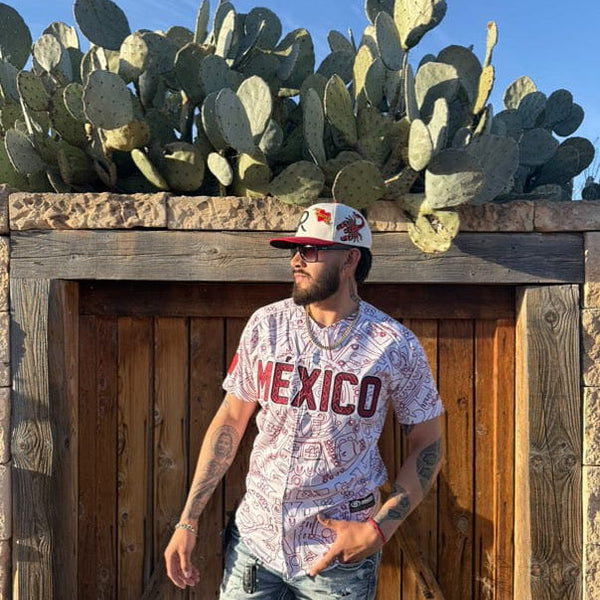 (BURGENDY) Aztec Mexico - BeisbolMXShop