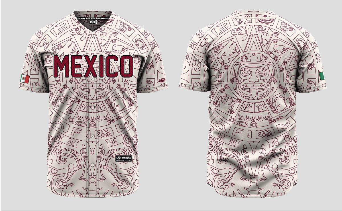 (BURGENDY) Aztec Mexico - BeisbolMXShop