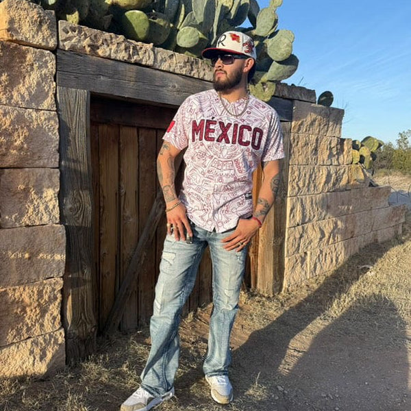 (BURGENDY) Aztec Mexico - BeisbolMXShop