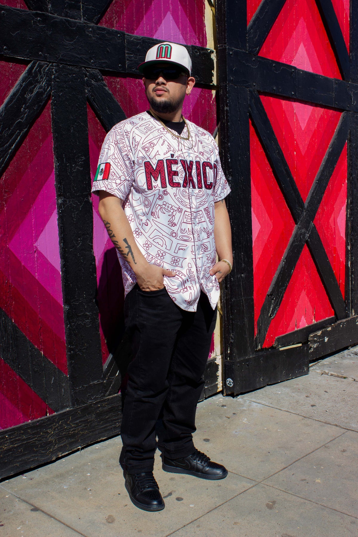 (BURGENDY) Aztec Mexico - BeisbolMXShop