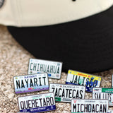 Colored Mexico License Plate Pins - BeisbolMXShop
