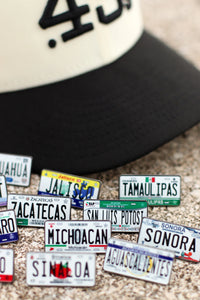 Colored Mexico License Plate Pins - BeisbolMXShop