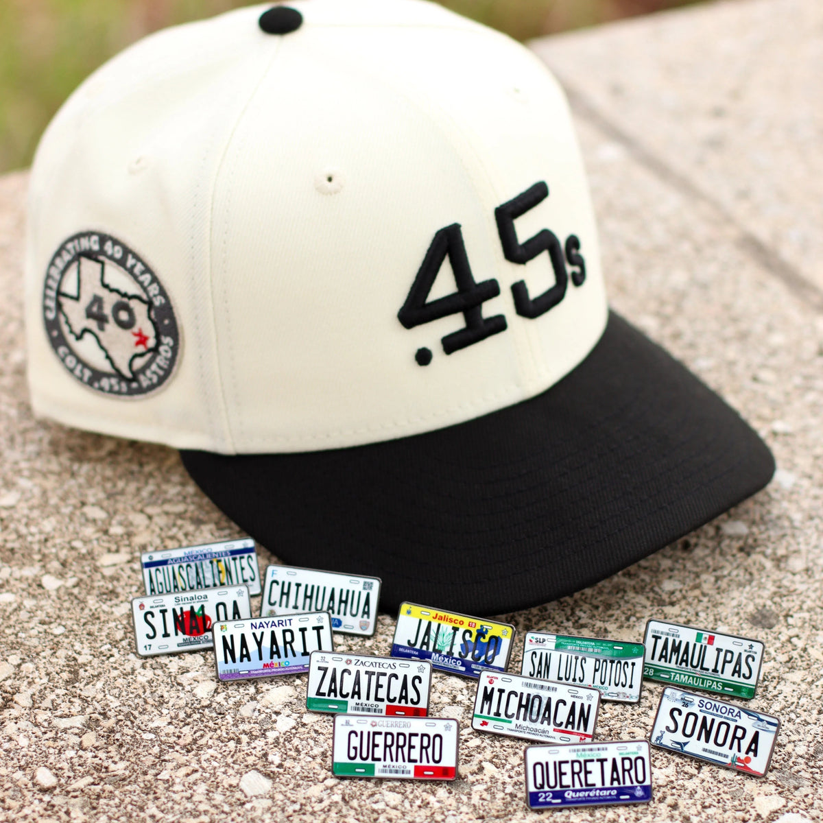 Colored Mexico License Plate Pins - BeisbolMXShop