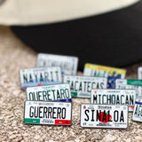 Colored Mexico License Plate Pins - BeisbolMXShop