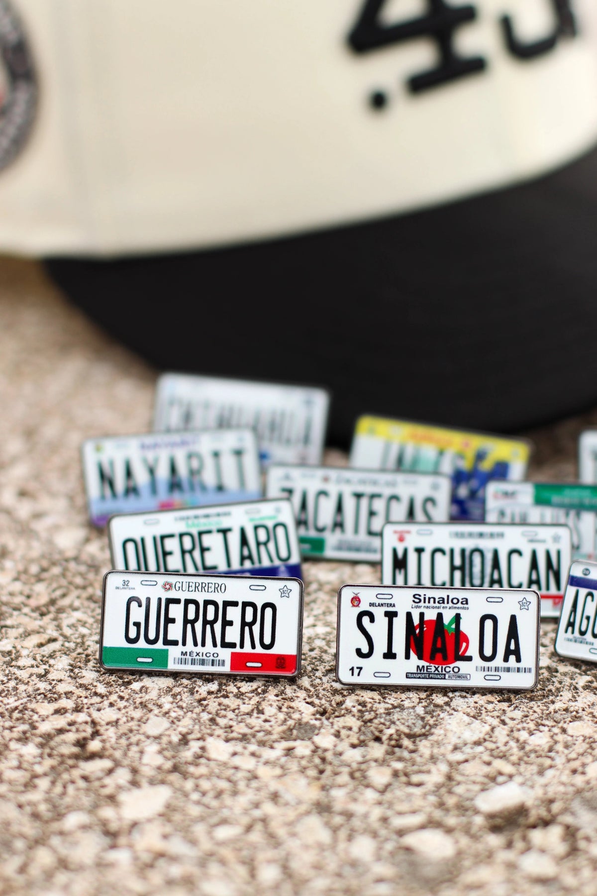 Colored Mexico License Plate Pins - BeisbolMXShop