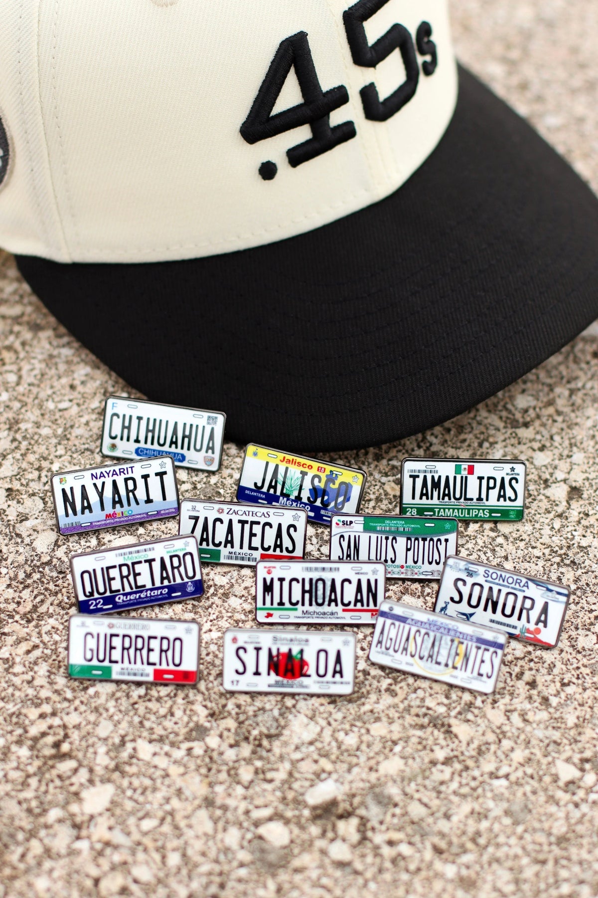 Colored Mexico License Plate Pins - BeisbolMXShop