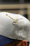 Evil eye gold blue diamond-chain BMX - PIN - BeisbolMXShop