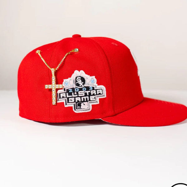 Gold Big rocks cross chain - BeisbolMXShop