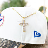 Gold Big rocks cross chain - BeisbolMXShop