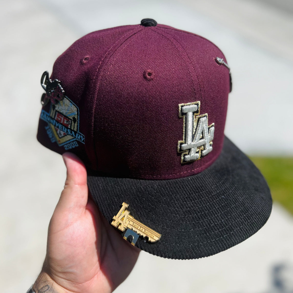 Gold “LA” saca la bolsita key-BMX blip - BeisbolMXShop