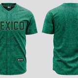 (Green) Aztec México Jersey - BeisbolMXShop