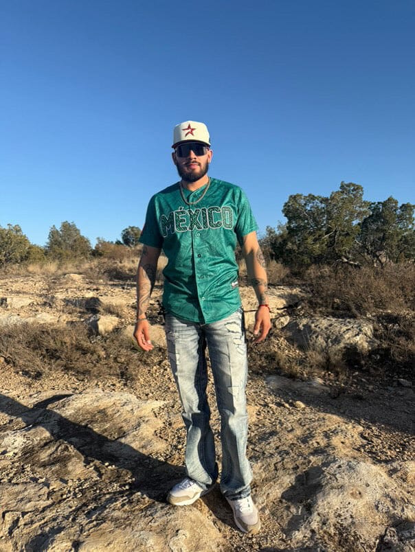 (Green) Aztec México Jersey - BeisbolMXShop