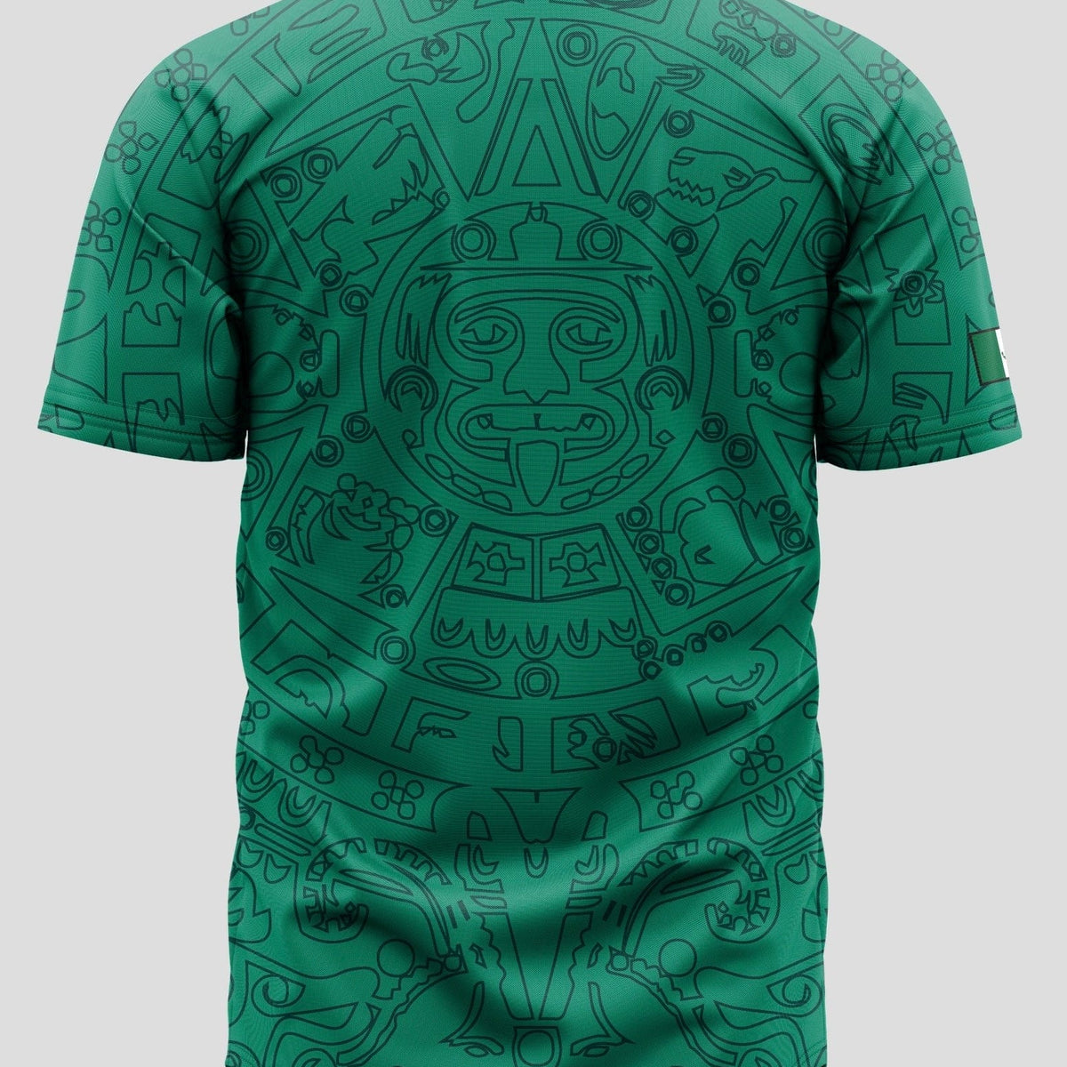(Green) Aztec México Jersey - BeisbolMXShop