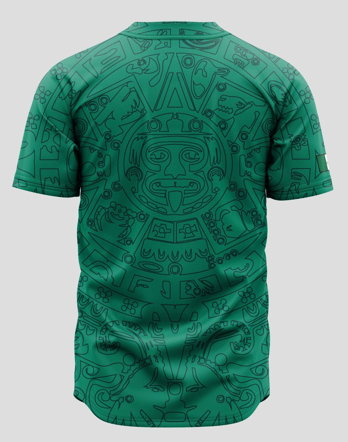 (Green) Aztec México Jersey - BeisbolMXShop