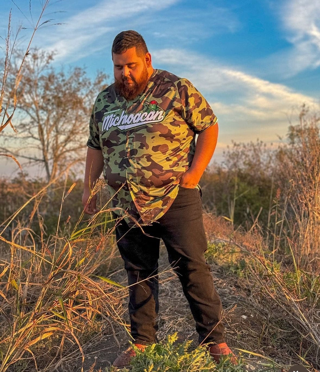 (GREEN CAMO) 2.0 Michoacán Jersey - BeisbolMXShop