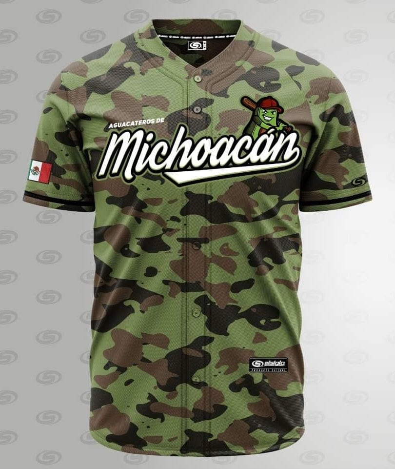(GREEN CAMO) 2.0 Michoacán Jersey - BeisbolMXShop