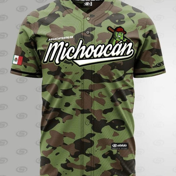(GREEN CAMO) 2.0 Michoacán Jersey - BeisbolMXShop
