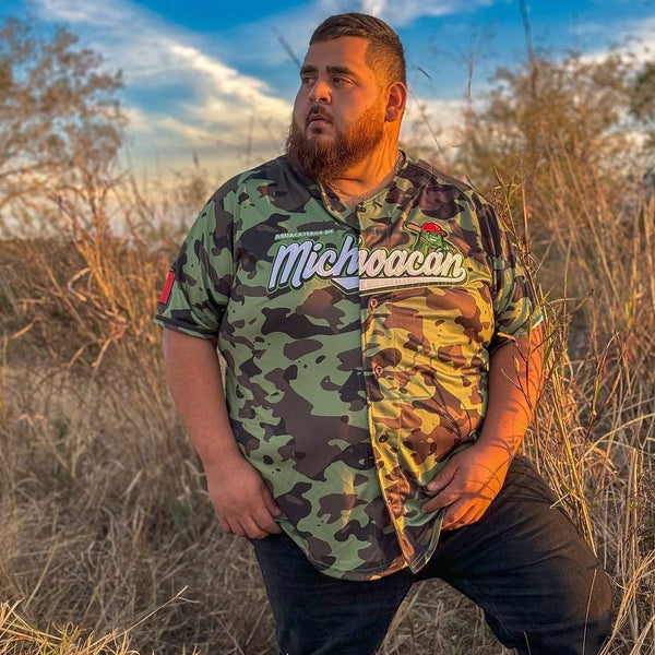 (GREEN CAMO) 2.0 Michoacán Jersey - BeisbolMXShop