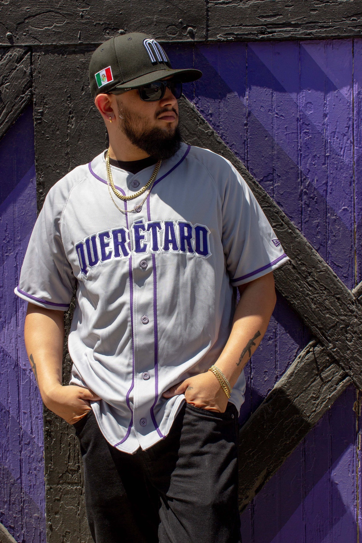 (Grey/Orchard) New Era conspiradores de Queretaro - BeisbolMXShop