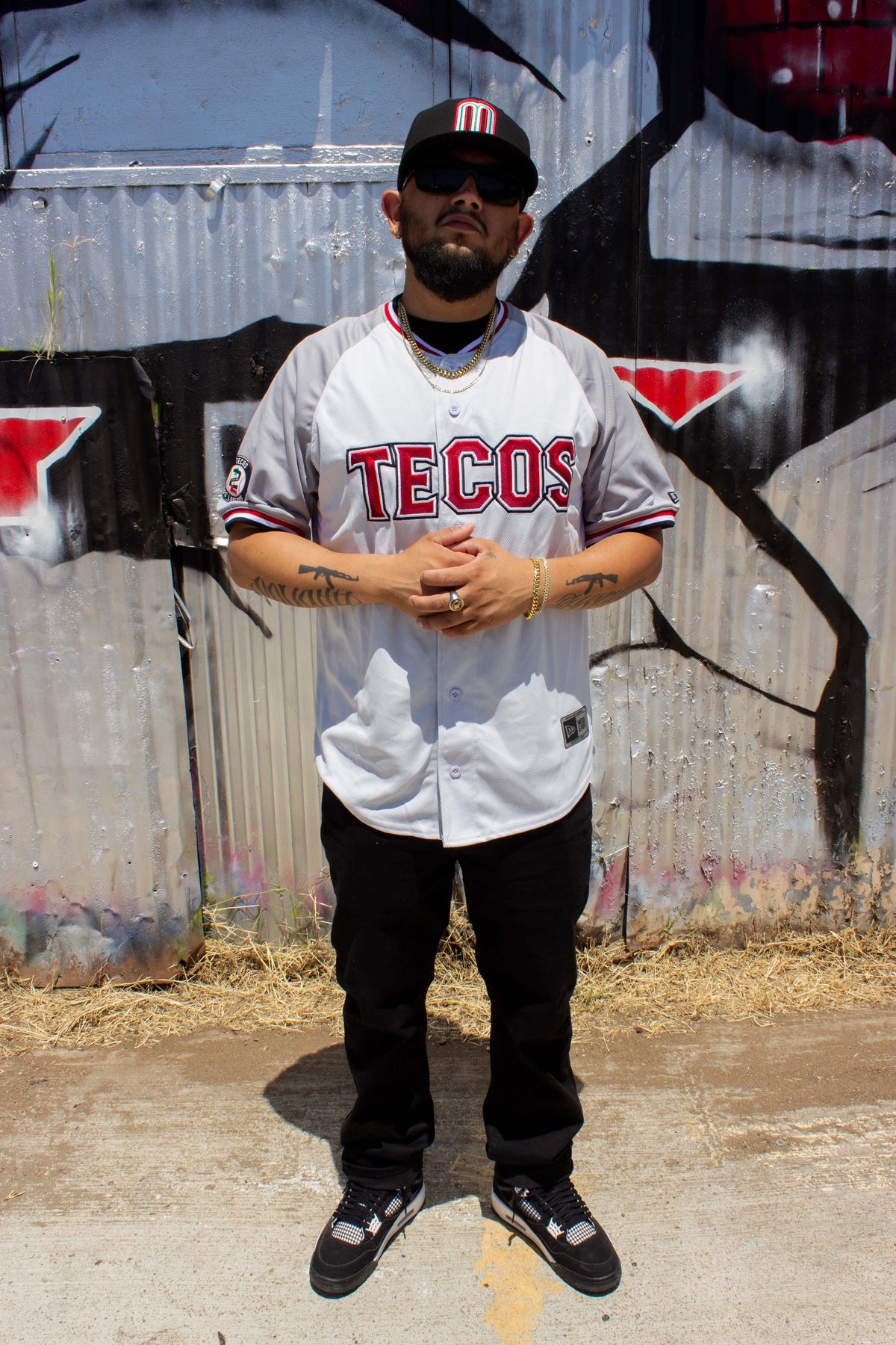 (Grey/white) Tecos de Los dos Laredo - BeisbolMXShop