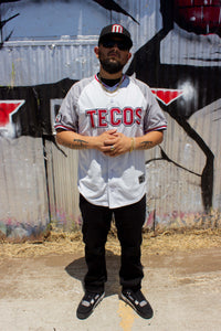 (Grey/white) Tecos de Los dos Laredo - BeisbolMXShop