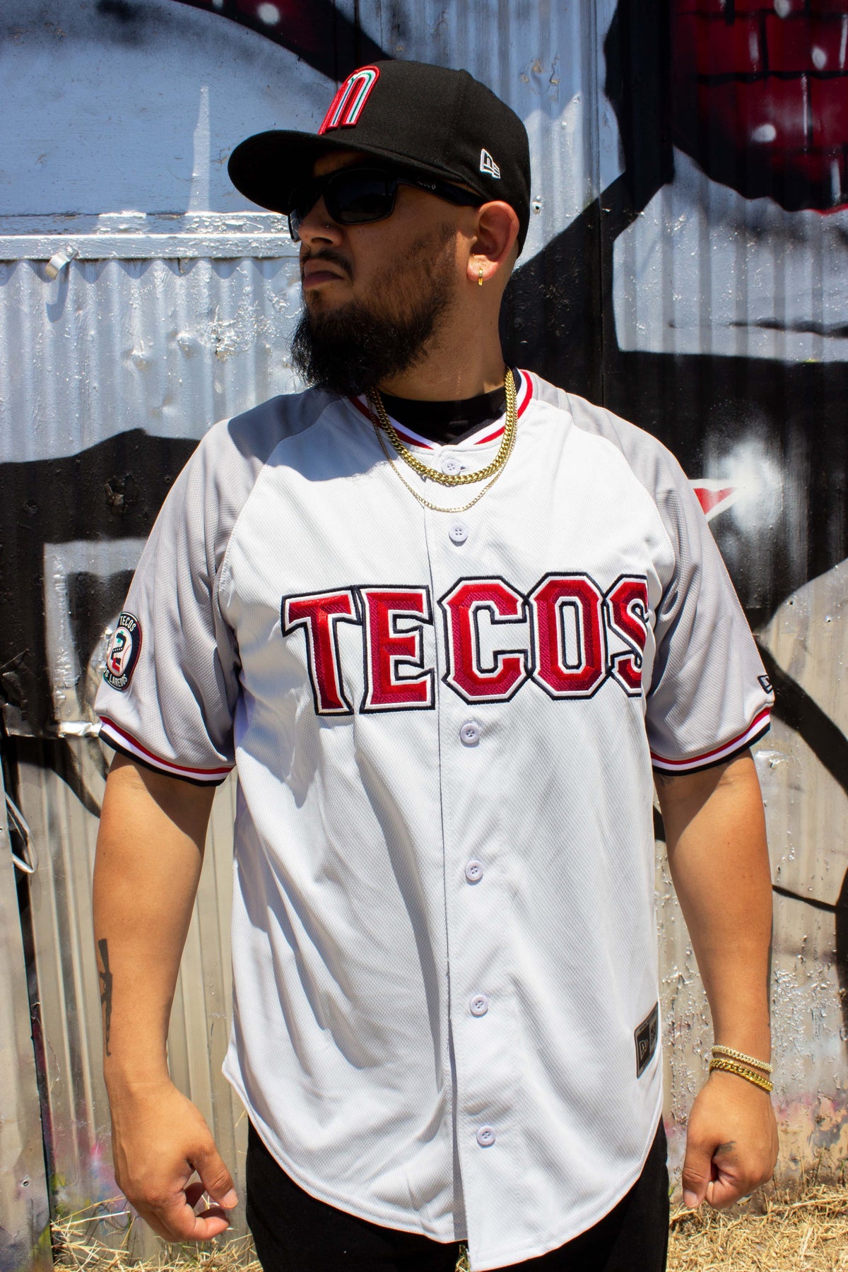 (Grey/white) Tecos de Los dos Laredo - BeisbolMXShop