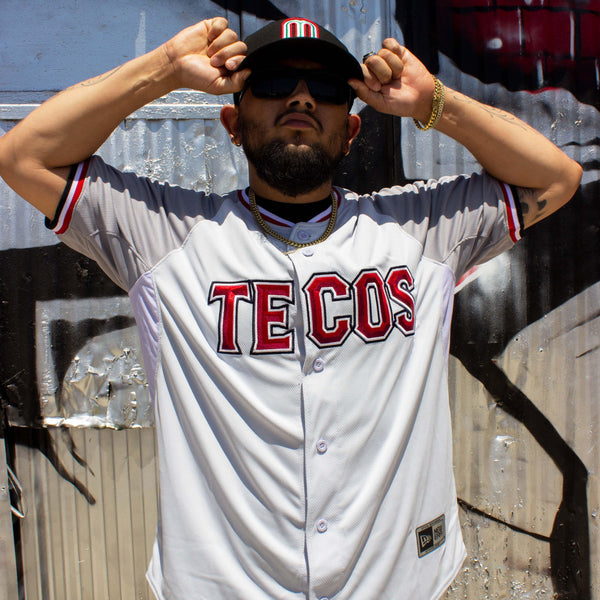 (Grey/white) Tecos de Los dos Laredo - BeisbolMXShop