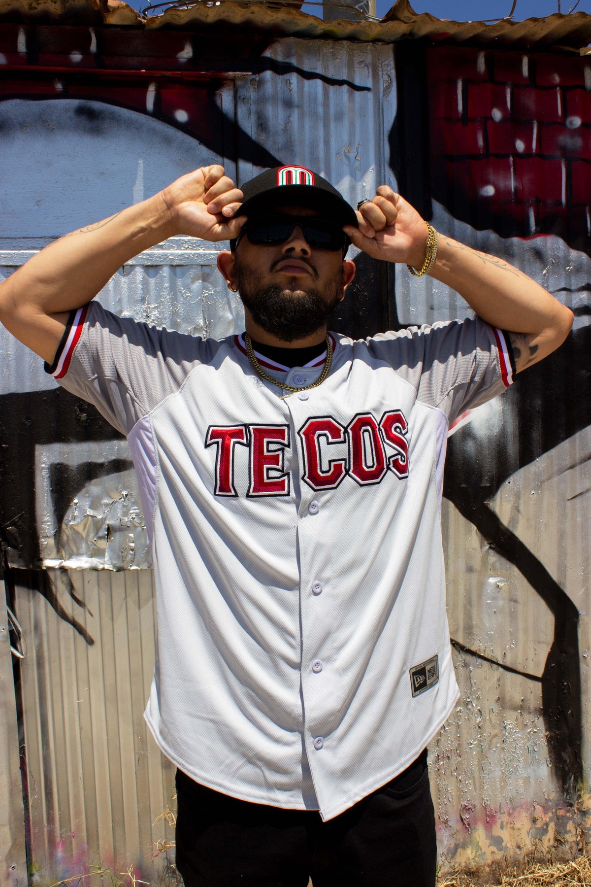 (Grey/white) Tecos de Los dos Laredo - BeisbolMXShop