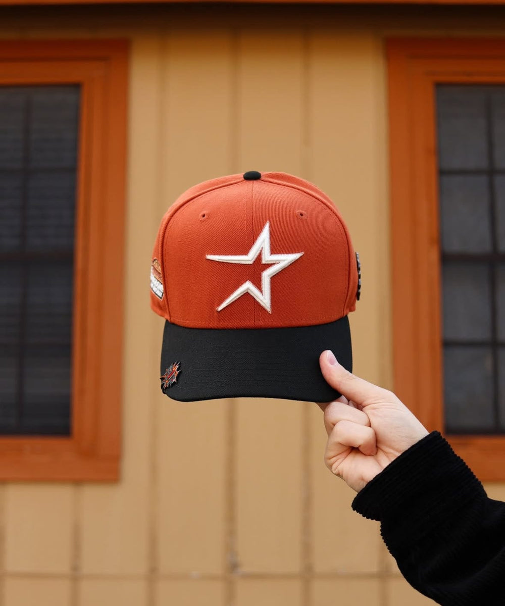 Houston astros Rusted Rich Orange hat (GLOW IN THE DARK) - BeisbolMXShop