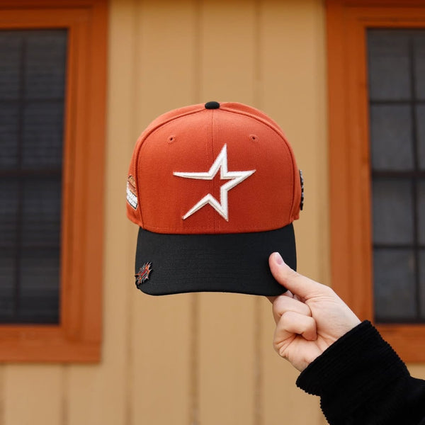 Houston astros Rusted Rich Orange hat (GLOW IN THE DARK) - BeisbolMXShop