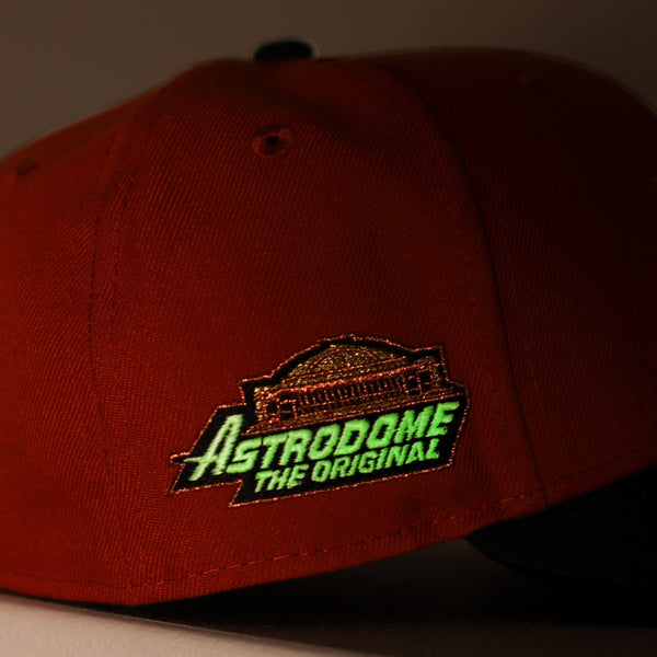 Houston astros Rusted Rich Orange hat (GLOW IN THE DARK) - BeisbolMXShop