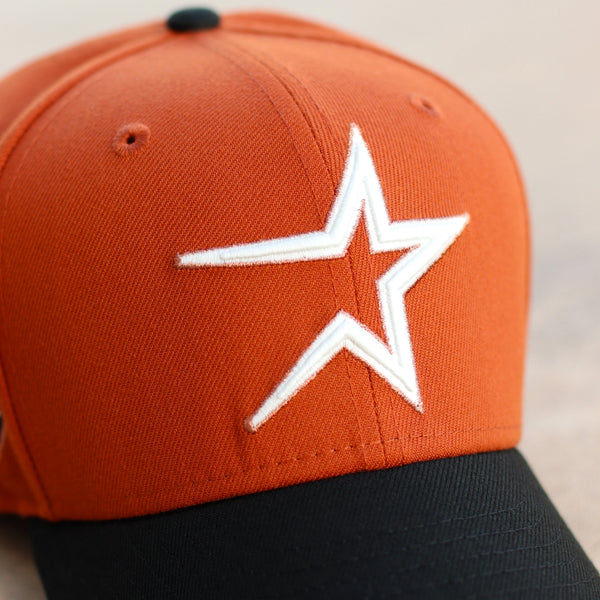 Houston astros Rusted Rich Orange hat (GLOW IN THE DARK) - BeisbolMXShop