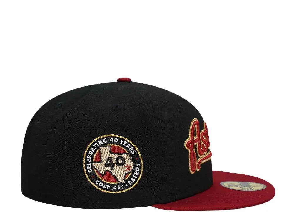 Houston Astros Topperz Black and Brick Red New Era Fitted Hat –  BeisbolMXShop