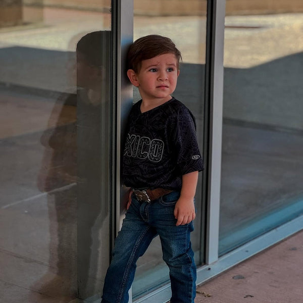 (KIDS) (BLACK) Aztec Mexico - BeisbolMXShop