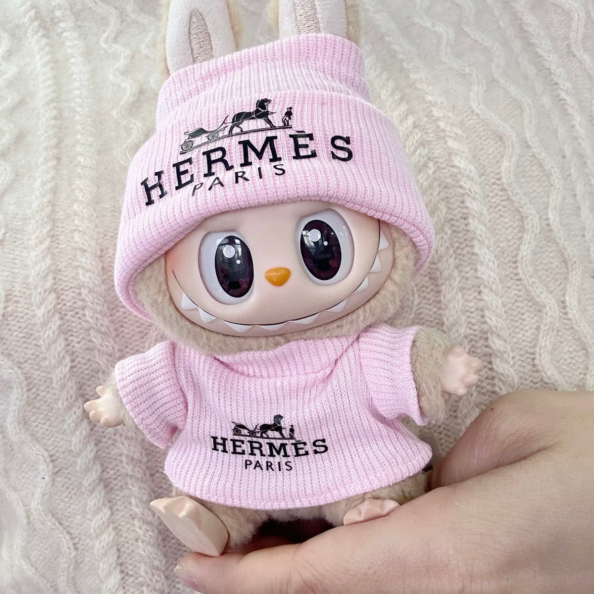 Labubu pink Hermes outfit - BeisbolMXShop