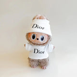 Labubu Winter Designer Set - White Ribbed Sweater & Matching Beanie - BeisbolMXShop