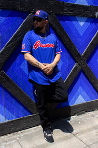 (majestic blue) bravos de Leon - BeisbolMXShop