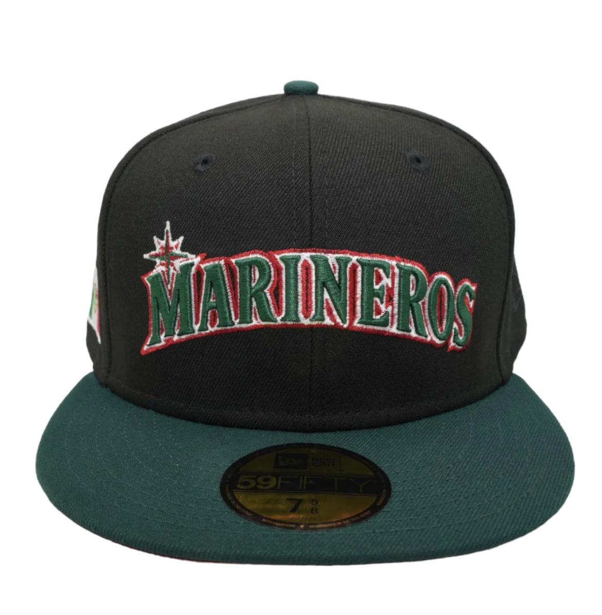 Marineros black/green New Era Fitted Hat - BeisbolMXShop