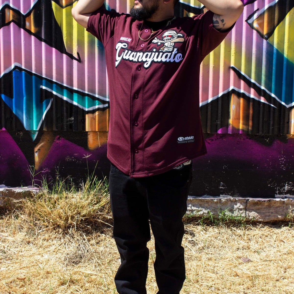 (MAROON) GUANAJUATO momias jersey - BeisbolMXShop