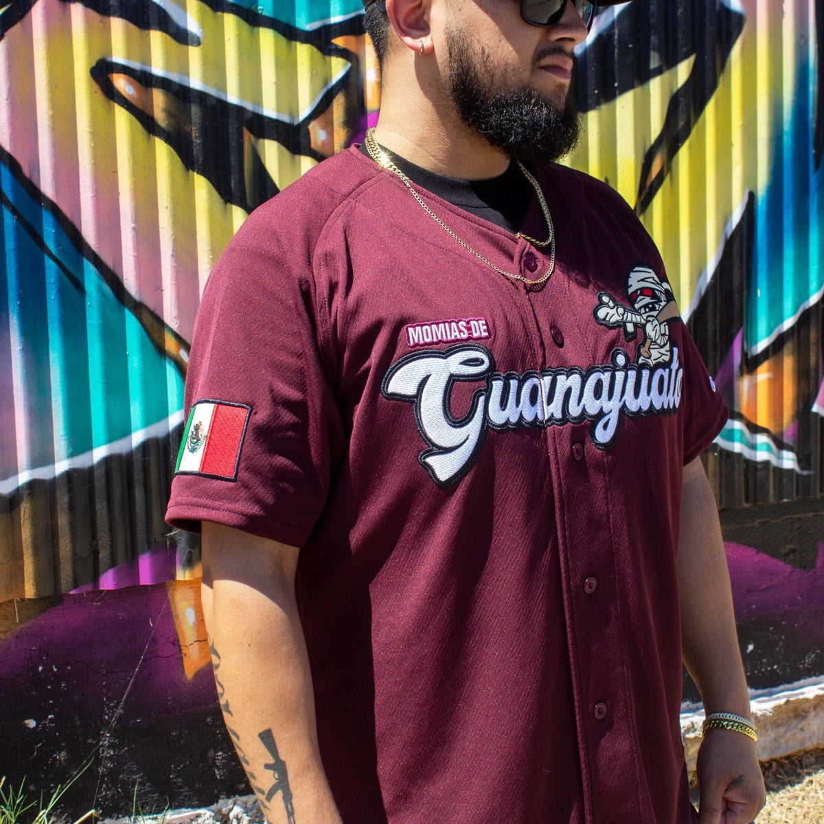 (MAROON) GUANAJUATO momias jersey - BeisbolMXShop