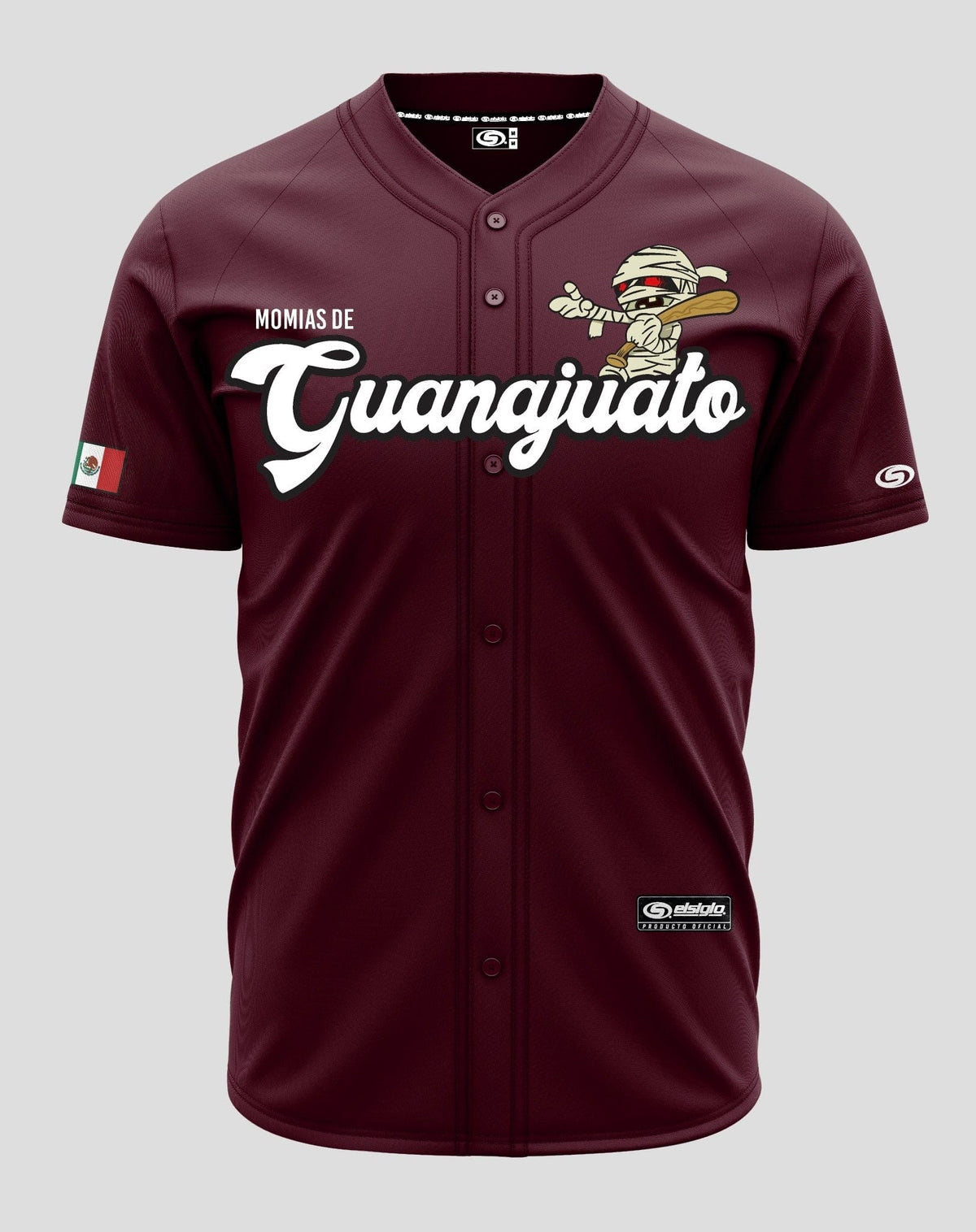 (MAROON) GUANAJUATO momias jersey - BeisbolMXShop